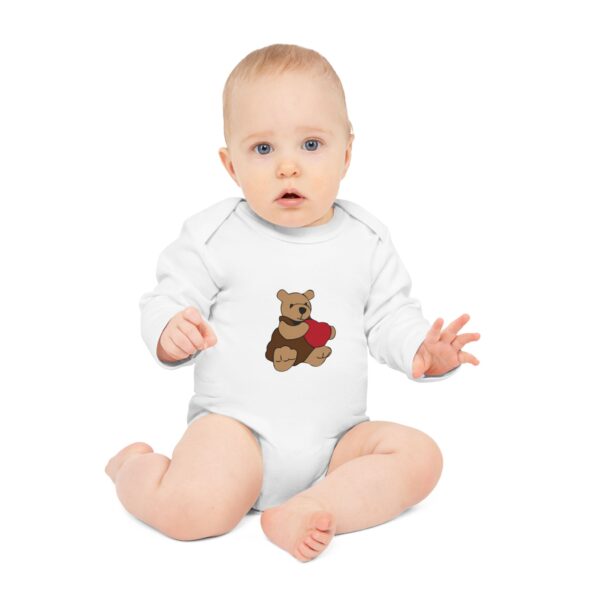 Baby Long-Sleeve Organic Bodysuit - Image 3