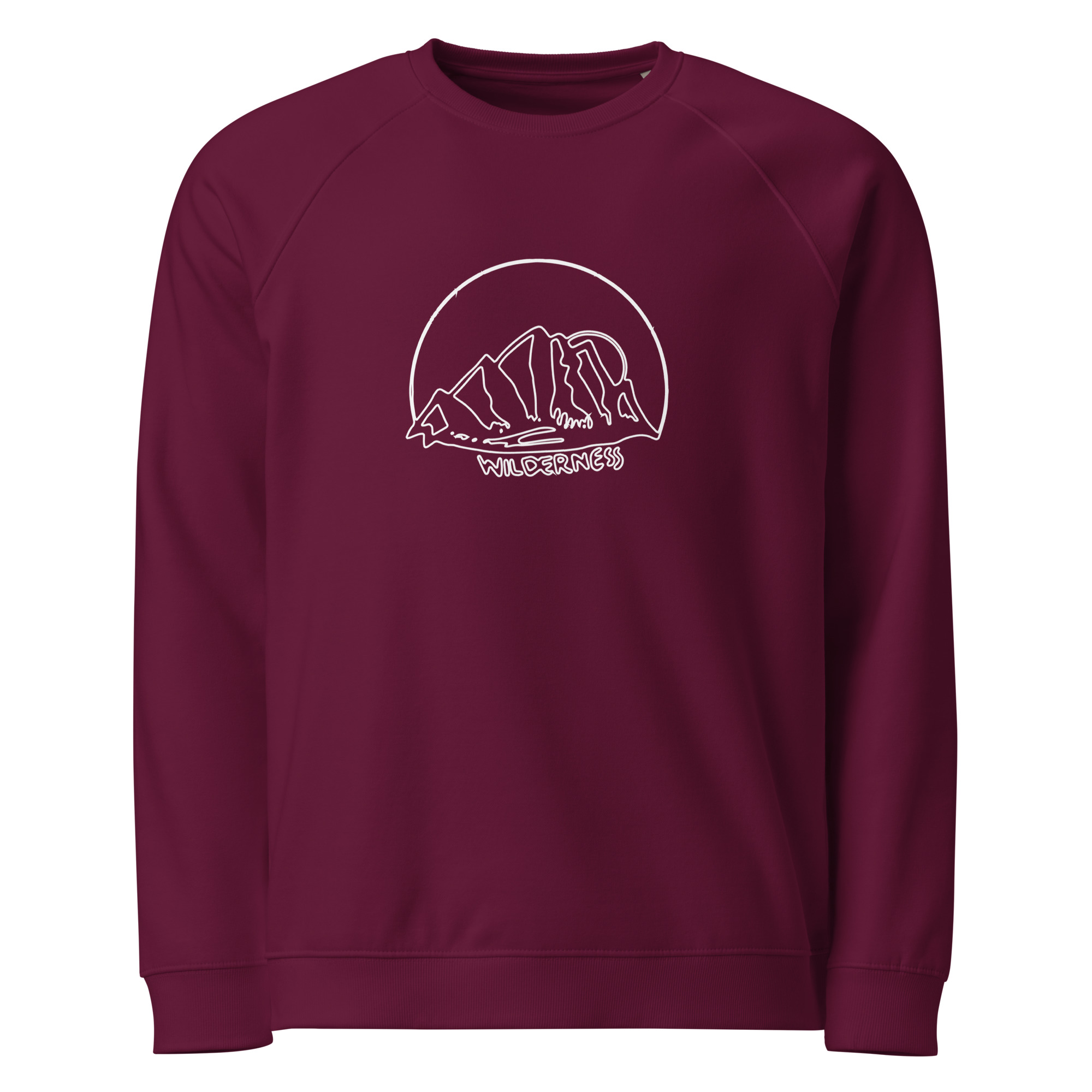 Unisex organic raglan sweatshirt - Image 2