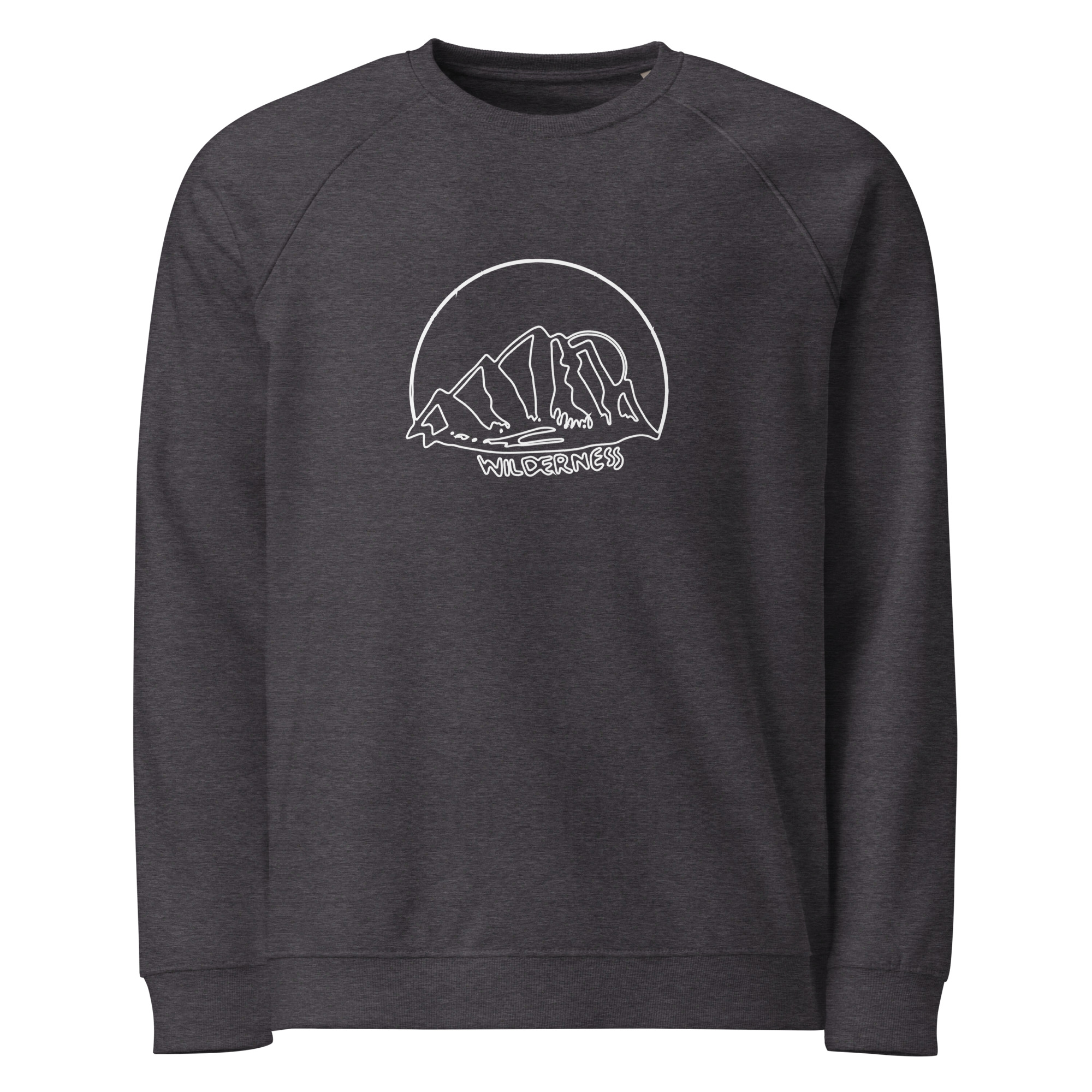 Unisex organic raglan sweatshirt